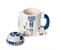Star Wars 20oz Ceramic Figural Mug with Lid: R2-D2
