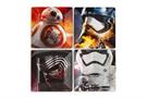 Star Wars Melamine Plate Set - 4 Pieces - Stormtrooper, Kylo Ren, and BB8