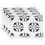 Star Wars Black X-Wing Fighter White Outdoor Dining Placemats - Set Of 4