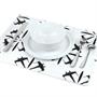 Star Wars Black X-Wing Fighter White Outdoor Dining Placemats - Set Of 4