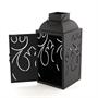Star Wars Black Stamped Lantern | Rebel Insignia Pattern | 14 Inches Tall