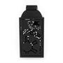 Star Wars Black Stamped Lantern | Empire Imperial Symbol | 14 Inches Tall