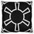 Star Wars Large Throw Pillow | Empire Imperial Symbol Design | 25 x 25 Inches