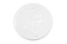 Jurassic Park Tyrannosaurus Rex Logo Heavy Duty Ceramic Coaster | 4 Inches Round