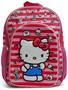 Sanrio Hello Kitty Pink Striped 16 Inch Backpack with Front Pocket