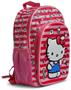 Sanrio Hello Kitty Pink Striped 16 Inch Backpack with Front Pocket