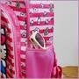 Sanrio Hello Kitty Pink Striped 16 Inch Backpack with Front Pocket