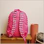 Sanrio Hello Kitty Pink Striped 16 Inch Backpack with Front Pocket