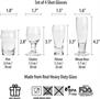 Craft Shots 1.2 - 2.4oz Shot Glasses | Set of 4