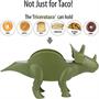 TriceraTACO Sculpted Dinosaur Taco & Snack Holder