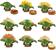 NACHOsaurus Sculpted Dinosaur Snack & Dip Bowl Set