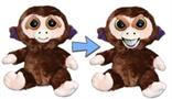 Feisty Pets 8" Plush, Grandmaster Funk the Monkey (Sly Grin)