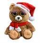 Feisty Pets Ebenezer Claws Santa Bear 8" Plush