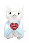 Llama Sweet Heart Alpaca 12" Plush White