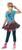 80'S Valley Girl Punk Rock Girl Dress Costume Tween