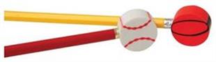 Sports Eraser Pencil Tops (Include 12 Units)