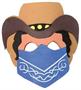 Cowboy Foam Masks (Include 12 Units)