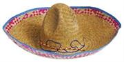Adult Sombrero W/Colored Straw (Include 1 Units)