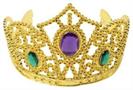 Metallic Gold Tiaras W/Stones (Include 12 Units)