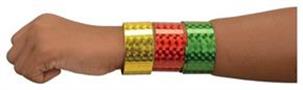 Metallic Slap Bracelets/6-Pc (Include 6 Units)