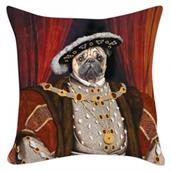 Henry the Pug 18"X 18" Pillow Cover