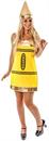 Women's Yellow Crayon Fancy Dress Costume