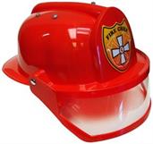 Firefighter Costume Red Helmet One Size Fits Most