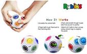 Rubiks 3 Piece Gift Set | Rainbow Ball | 2x Magic Stars