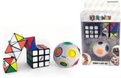 Rubiks 3 Piece Gift Set | Rainbow Ball | Squishy Cube | Magic Star