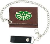 Nintendo Legend of Zelda Triforce Metal Badge Chain Wallet