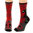 Marvel Deadpool Reversible Men's Crew Socks