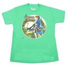 Legend of Zelda: Breath of the Wild Link with Bow Green Youth T-Shirt