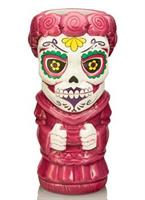 Geeki Tiki Day Of The Dead Sugar Skull Woman 16 Ounce Ceramic Mug