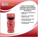 Geeki Tikis Power Rangers Red Ranger Ceramic Mug | Holds 16 Ounces