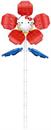 Sanrio Hello Kitty Flower 74-Piece Brickcraft Building Set