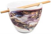 Bowl Bop Sistine Chapel Japanese Dinner Set | 16-Ounce Ramen Bowl, Chopsticks