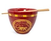 Year Of The Monkey Chinese Zodiac 16-Ounce Ramen Bowl and Chopstick Set