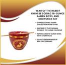 Year Of The Rabbit Chinese Zodiac 16-Ounce Ramen Bowl and Chopstick Set