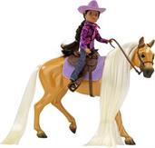 Breyer Freedom Series 1:12 Scale Model Horse Set | Charm & Western Rider Gabi