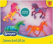 Breyer Stablemates 4-Piece Unicorn Swirl Gift Set