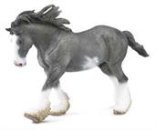 Breyer 1:18 Corral Pals Horse Collection: Black Sabino Roan Clydesdale Stallion