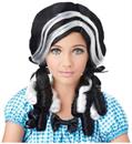 Black and White Doll Curls Costume Wig