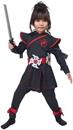 Lil' Ninja Girl / Toddler Black/Red Costume