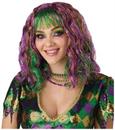 Mardi Gras Festival Adult Wig Costume | One Size Fits Most