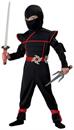 Stealth Ninja Costume Child Toddler: Black and Red