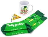 Elf Mug, Socks, and Ornament Bundle