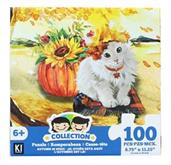 Cat and Pumpkin 100 Piece Juvenile Collection Jigsaw Puzzle