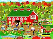 Bobbing Apple Orchard Farm 1000 Piece Jigsaw Puzzle