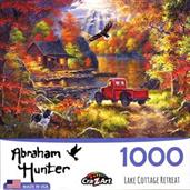 Lake Cottage By Abraham Hunter 1000 Piece Jigsaw Puzzle