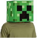 Minecraft Creeper Block Head Glow In The Dark Costume Mask